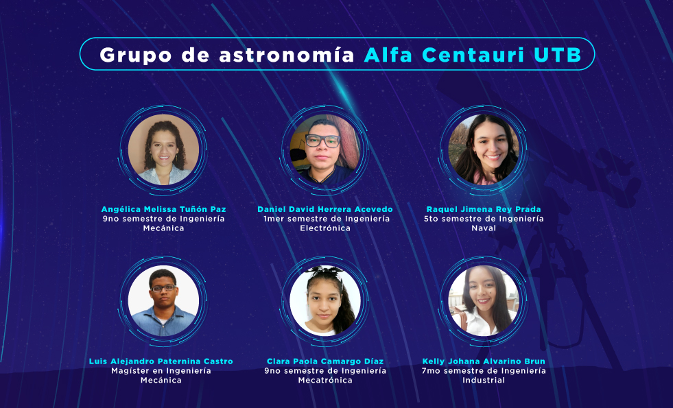 integrantes grupo astronomia UTB logro I Hackathon del Centro de Información Galileo Chile