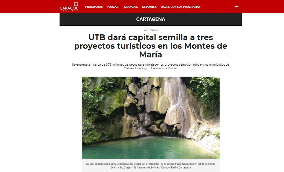proyectos turísticos en los Montes de María