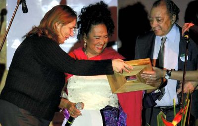 Totó la Momposina, premio Vida y Obra. // Foto: Cortesía de Marco Vinicio Oyaga