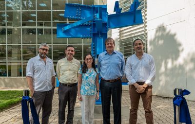 INAUGURACIÓN ESCULTURA DE ACERO UTB