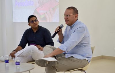 Javier Ramos y Erix Montoya - Día del periodista UTB