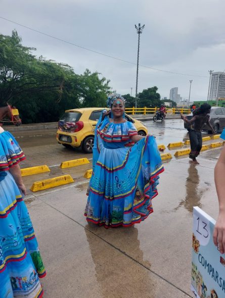 Deysi en el cabildo de Getsemaní. //Foto: Cortesía. 
Deisy Cortés forma parte de la comparsa Bahía de Manga. Su ritmo novembrino también ha llegado a Nueva York.