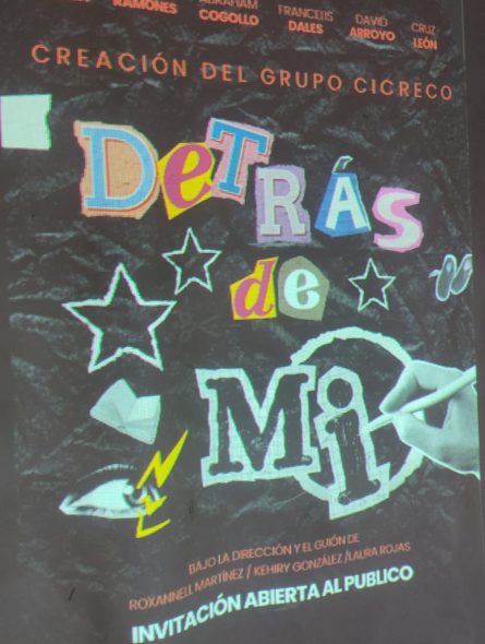 Afiche del cortometraje "Detrás de mí"